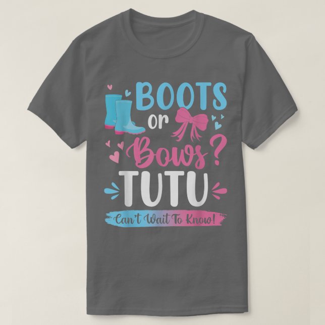 Camiseta Sexo revela botas ou arcos Tutu par bebê (Frente do Design)