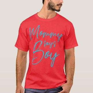 Camiseta Sexo revela mamãe diz menino que corresponde à fam