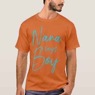 Camiseta Sexo revela que a avó diz que o menino que corresp