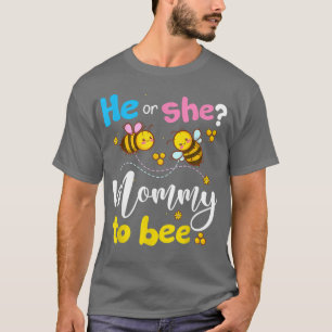 Camiseta Sexo Revela Que Ele ou Ela Mamãe De Ser Rosa ou Az