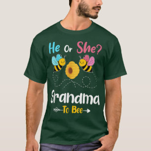 Camiseta Sexo Revela Que Ele ou Ela Vovó Para Ser Neném