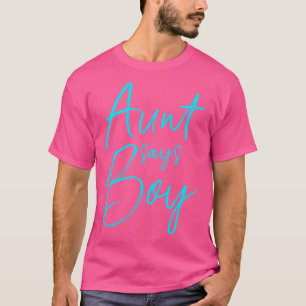 Camiseta Sexo revela tia diz que menino combinando o bebê d