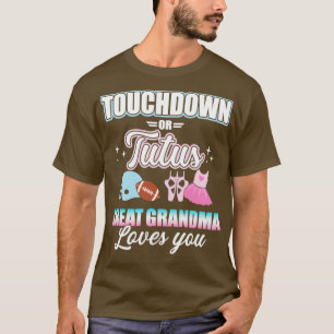 Camiseta Sexo revela touchdowns ou tutus excelente vovó ba