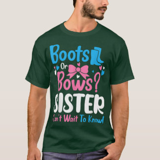 Camiseta Sexo Revelação Boots ou Arcos Sister Baby Announce