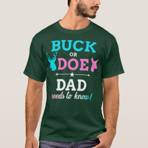 Camiseta Sexo revelação de buck ou dó pai que corresponde à