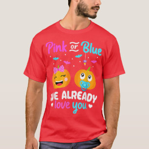 Camiseta Sexo Revelação de Halloween Gravidez Anúncio Pino