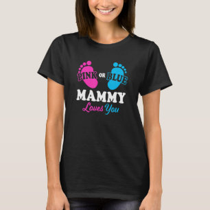 Camiseta Sexo Revelação Mamã Chá de fraldas Mãe Gravidez An