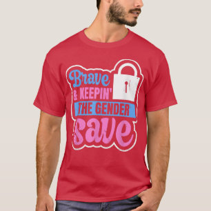 Camiseta Sexo Revelar Design para um Detentor do Sexo