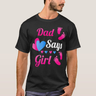 Camiseta Sexo Revelar Pai Pai Dizer Rapariga Revelação De