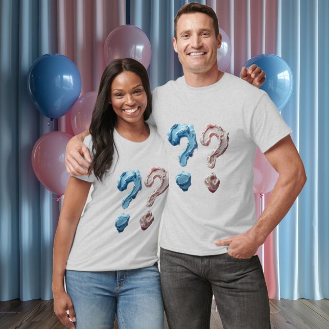 Camiseta Sexo Revelar T-Shirt Boy ou Girl? Custom Text (Criador carregado)