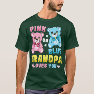 Camiseta Sexo Revele Avô Avô Rosa ou Azul