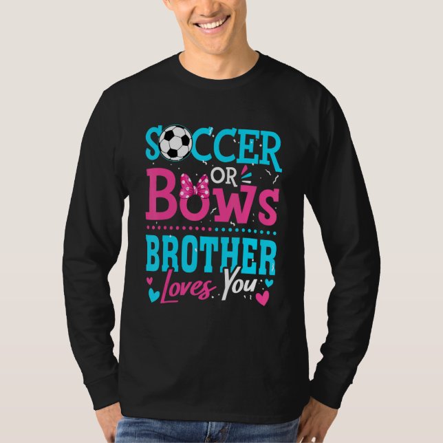 Camiseta Sexo Revele Futebol Ou Arco Irmão Te Ama Goa (Frente)