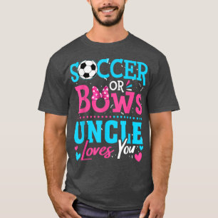 Camiseta Sexo Revele Futebol Ou Arcos Tio Ama Seus Objetivo