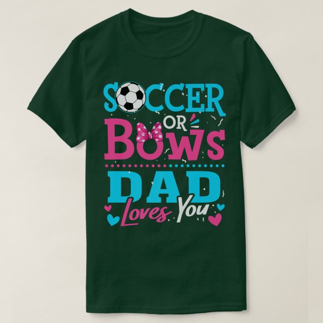 Camiseta Sexo Revele Futebol Ou Pai Arco Te Ama Objetivos (Frente do Design)