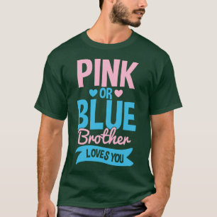 Camiseta Sexo Revele Rosa ou Azul Irmão