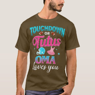 Camiseta Sexo Revele Tocar Ou Tutus Oma Correspondendo Baby