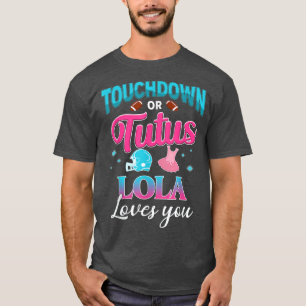Camiseta Sexo Revele Touchdown Ou Tutus Lola Matching Bab