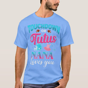 Camiseta Sexo Revele Touchdown Ou Tutus Nana Matching Bab