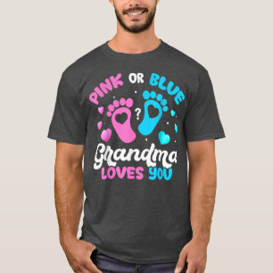 Camiseta Sexo Revele Vovó Rosa Ou Azul