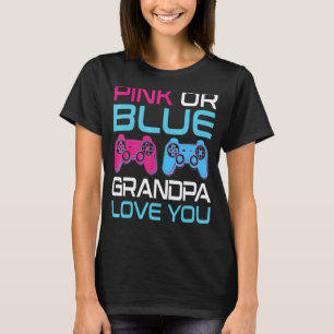 Camiseta Sexo Rosa Ou Azul Revele Vídeo Jogo Vovô