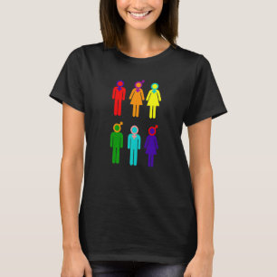 Camiseta Sexos Orgulho Lgbtq Arco-Íris Transgênero Bissexua
