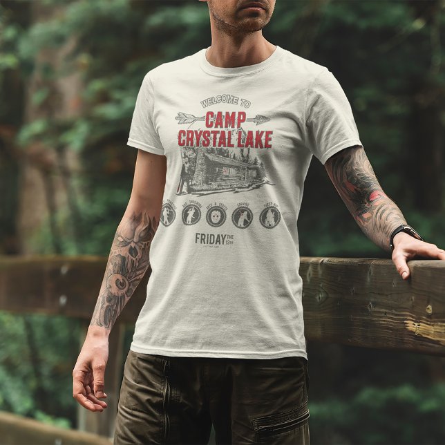 Camiseta Sexta-feira, 13 | Bem-vindo ao Lago Crystal do Cam (Criador carregado)