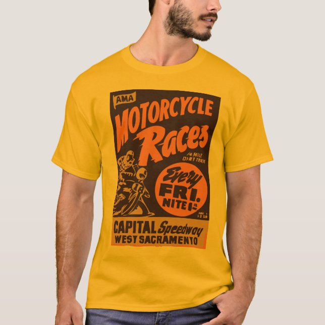 Camiseta Sexta-feira à noite raças (Frente)