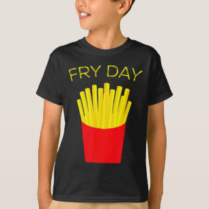 Camiseta Sexta-feira, Batatas Fritas, Tgif Graças a Deus É