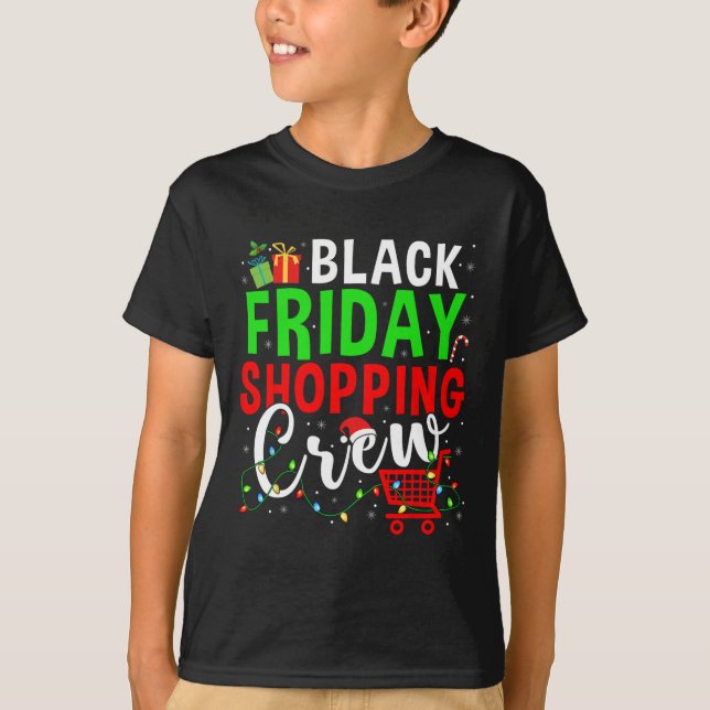 Camiseta Sexta-Feira Comprando Tripulantes À Noite Negra Sh (Frente)