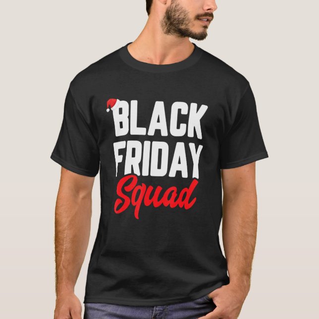 Camiseta Sexta-Feira Comprando Tripulantes À Noite Negra Sh (Frente)