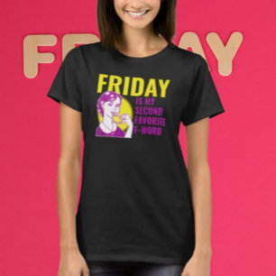 Camiseta Sexta-feira F-Palaavra: Dama do Chá Retro