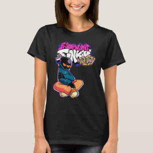 Camiseta Sexta-Feira Noite Branca Para Mulheres Criança
