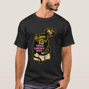 Camiseta Sexta-feira o 13 Black Cat T-Shirt