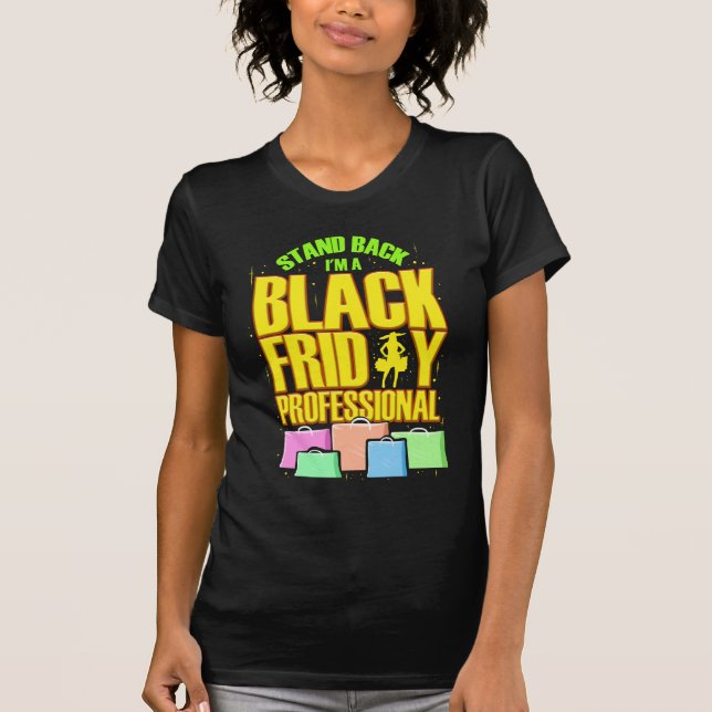 Camiseta Sexta-feira preta que compra o cliente (Frente)