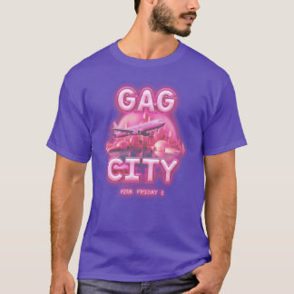 Camiseta sexta-feira rosa 2 garota da cidade gag