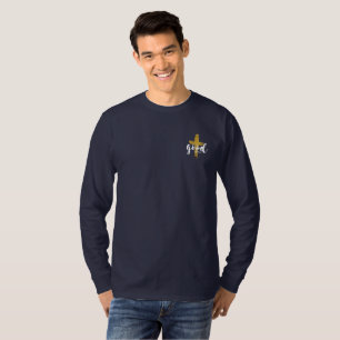 Camiseta Sexta-feira Santa Homens Manga Longa