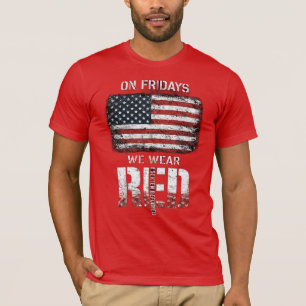 Camiseta Sexta-feira Vermelha: Lembrando-se de Todos os Des