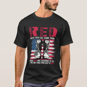 Camiseta Sexta-feira Vermelha Lembrar Todos Implantados Mil