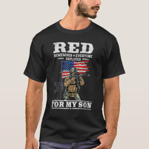 Camiseta Sexta-Feira Vermelha Lembre-Se De Todos Implantado