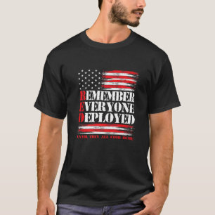 Camiseta Sexta-Feira Vermelha Militar Na Sexta-Feira Nós Ve