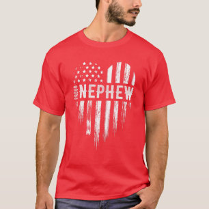 Camiseta Sexta-Feira Vermelha Orgulhosa Tia Militar de Apoi