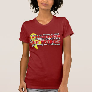 Camiseta Sextas-feiras vermelhas
