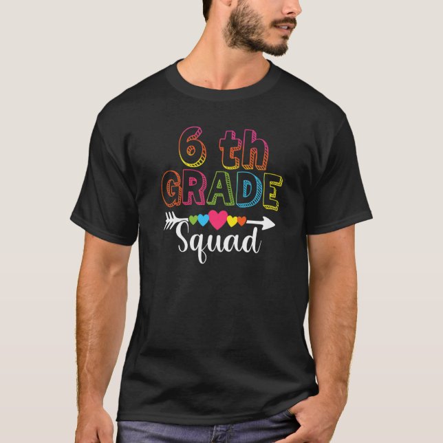 Camiseta Sexto Professor e Equipe de Estudantes do 6 Squad (Frente)