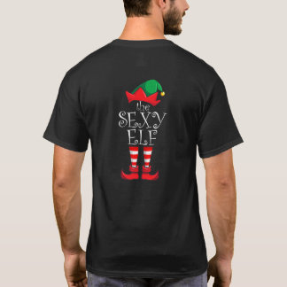 Camiseta Sexy Elf Combinando Família Festa de Natal Pijama