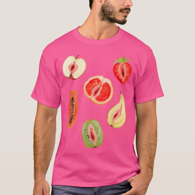 Camiseta Sexy Vagina Fruits (Frente)