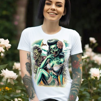 Camiseta Sexy Zombie Girl