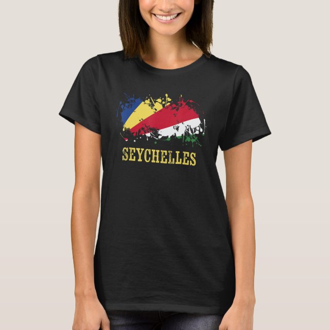 Camiseta Seychellian enthusiasts for Sesel and Seychelles (Frente)
