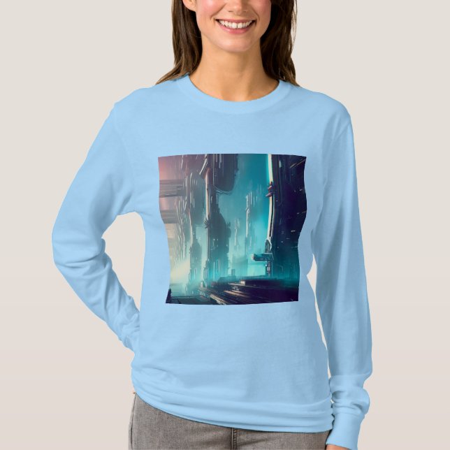 Camiseta SF Cidade Futurística 1 (Frente)