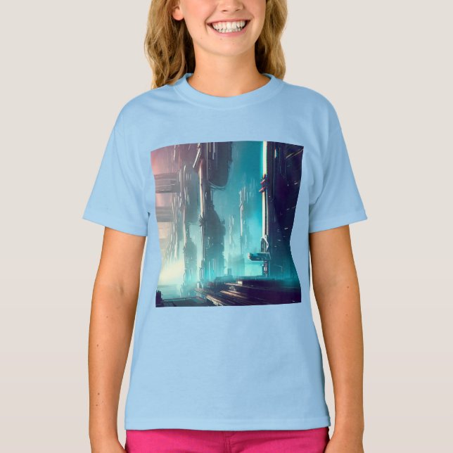 Camiseta SF Cidade Futurística 1 (Frente)