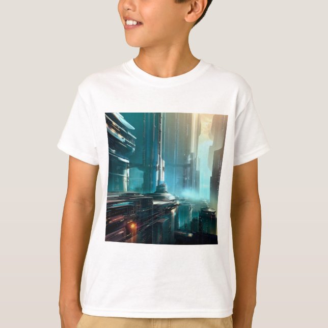 Camiseta SF Cidade Futurística 3 (Frente)